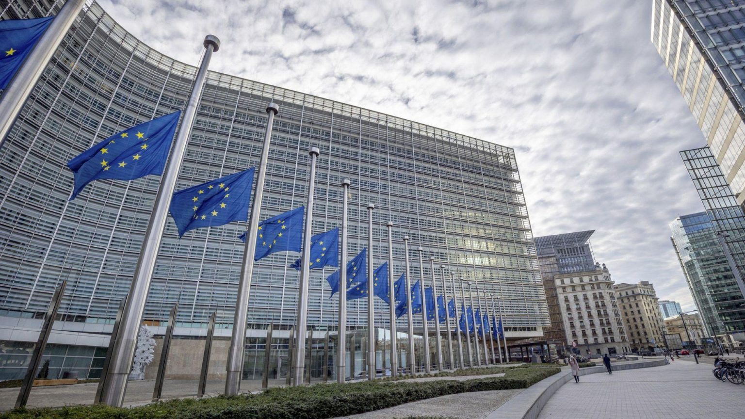 EU security strategy discussion at EU diplomatic service headquarters in Brussels