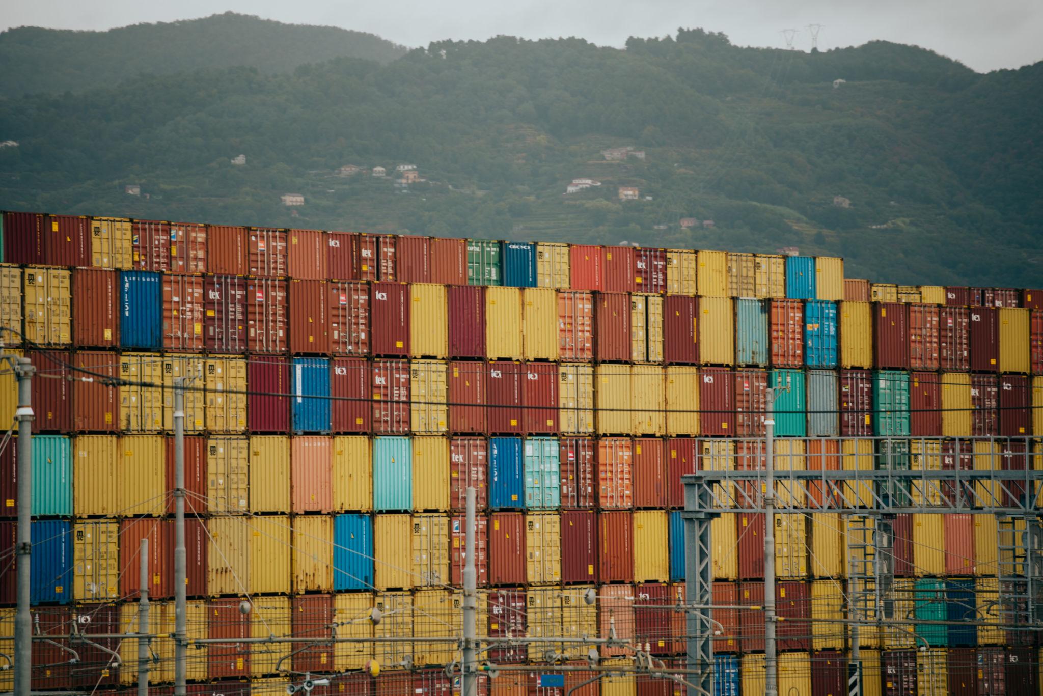 Italian exports surge as cargo containers move through major Italian ports in 2026
