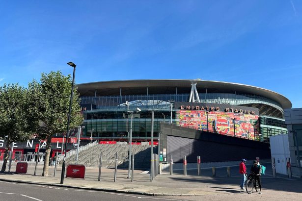 Emirates Stadium as Arsenal celebrate Community Shield success