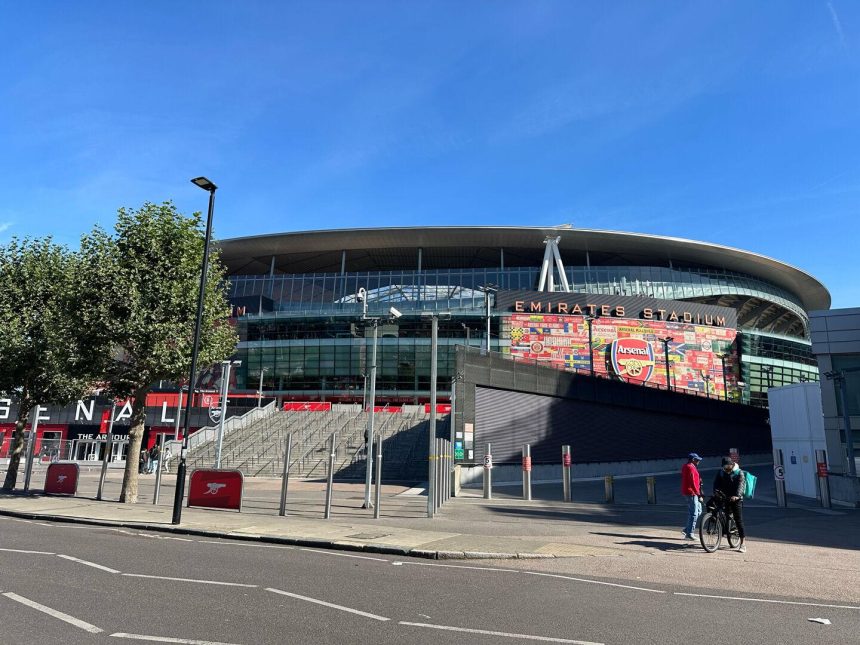 Emirates Stadium as Arsenal celebrate Community Shield success