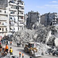 Drone attack Aleppo damages city centre governorate building in 2026