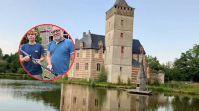 14-year-old blacksmith Bruce makes ironwork in Tielt-Winge