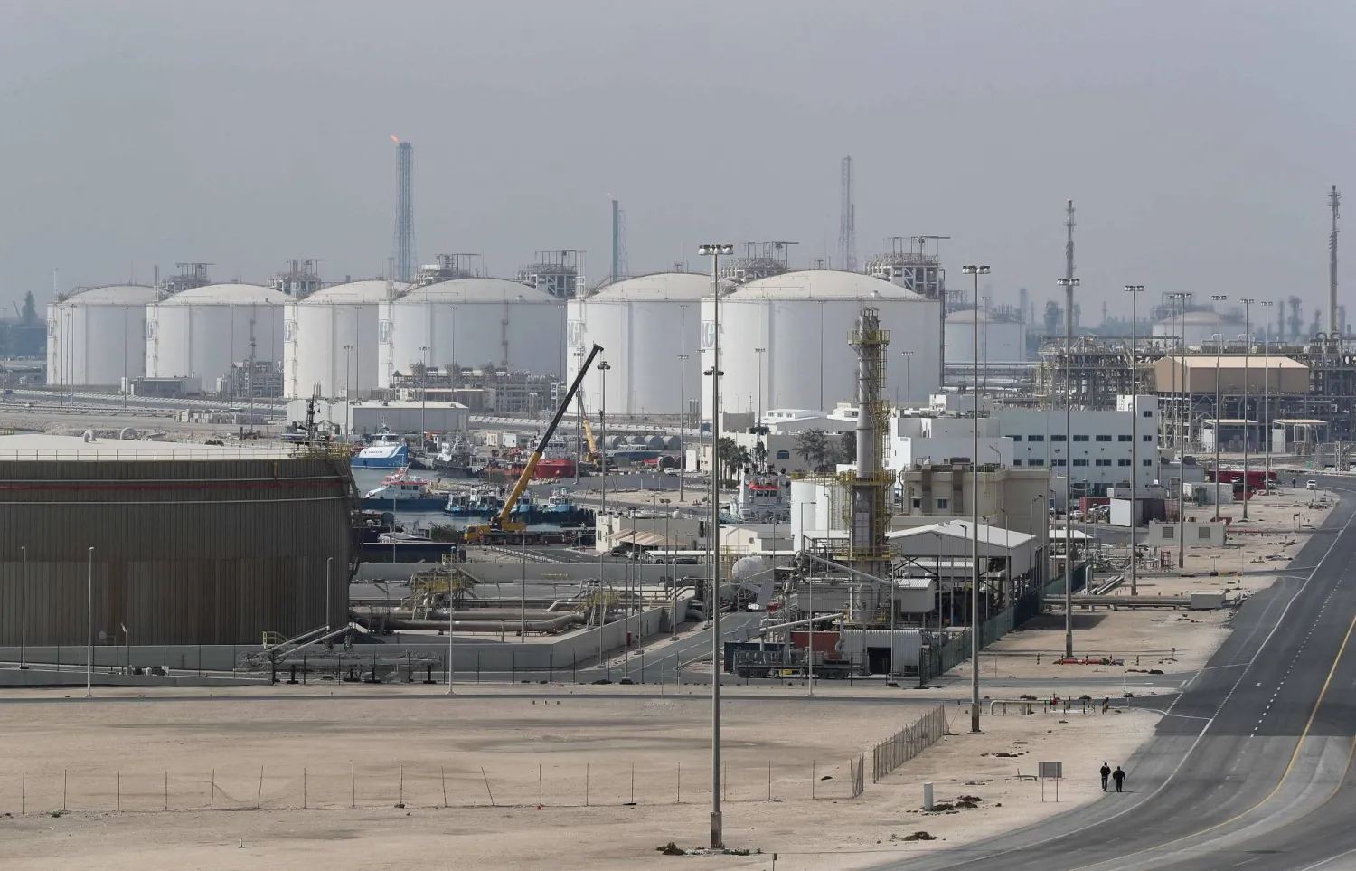 Qatar gas facility damage industrial infrastructure affected at Ras Laffan energy hub