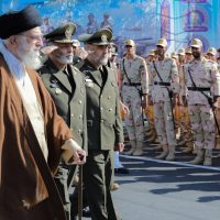 Iran leadership update showing Tehran skyline and government buildings during security shift 2026