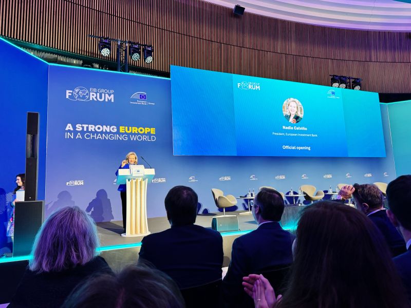 Keynote Speech by President António Costa addressing EU leaders at EIB Forum 2026