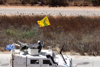 Middle East conflict escalation armored vehicles in southern Lebanon
