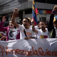 Venezuela free elections rally draws large crowds in Caracas