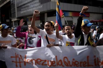 Venezuela free elections rally draws large crowds in Caracas