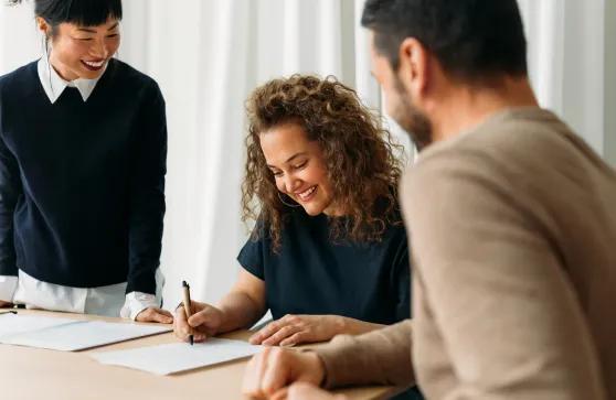 New business owner preparing paperwork to Start a limited company UK