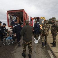 Volunteers assisting families during Morocco disaster response operations
