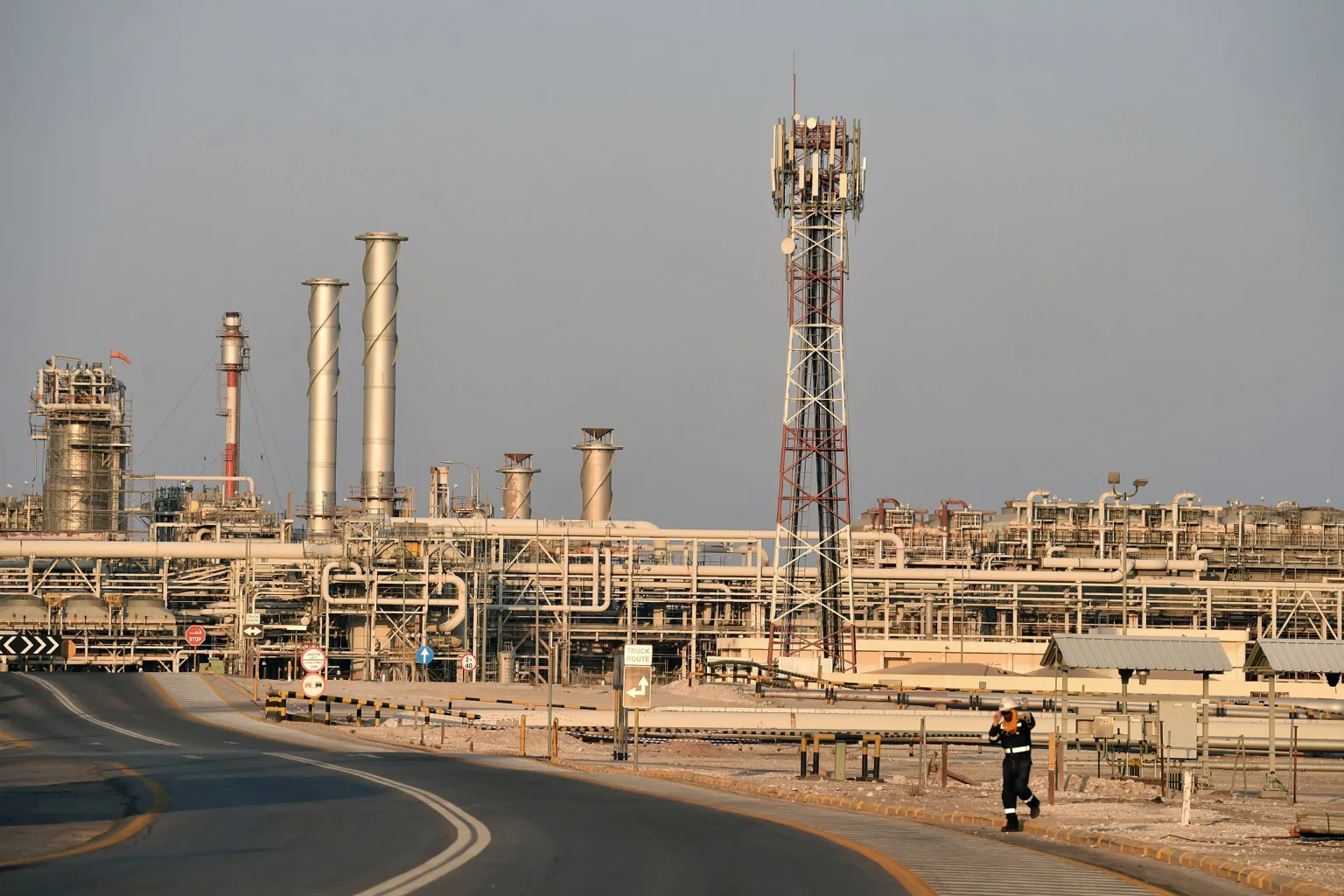 Middle East oil crisis as Saudi petrochemical facility shows damage after reported attack