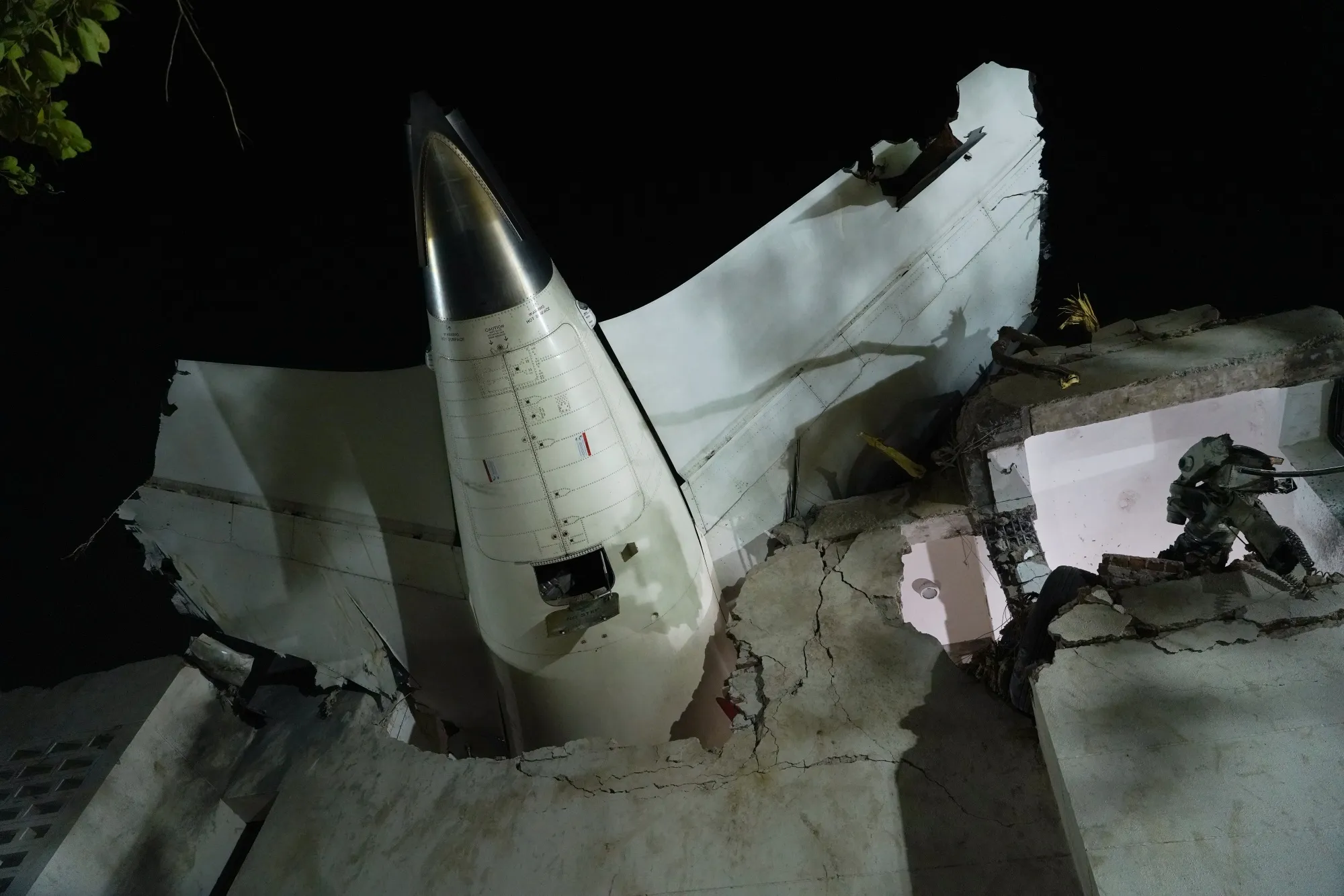 Emergency teams respond after India charter plane crash in Maharashtra