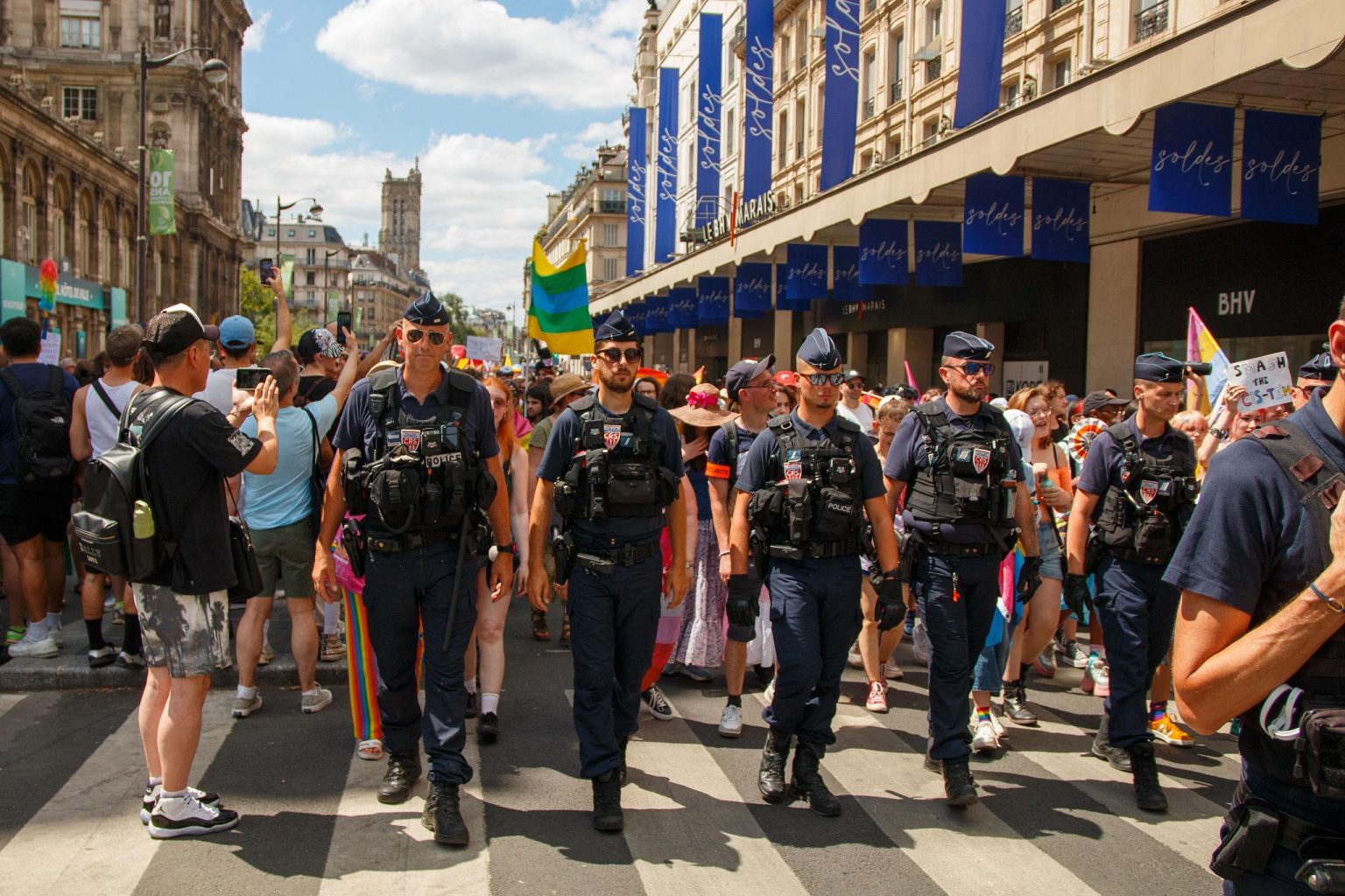 European heatwave prompts Paris police to warn Pride march organisers over extreme temperatures in Paris, France, 2026