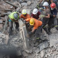Lebanon civilian casualties Beirut destruction smoke buildings