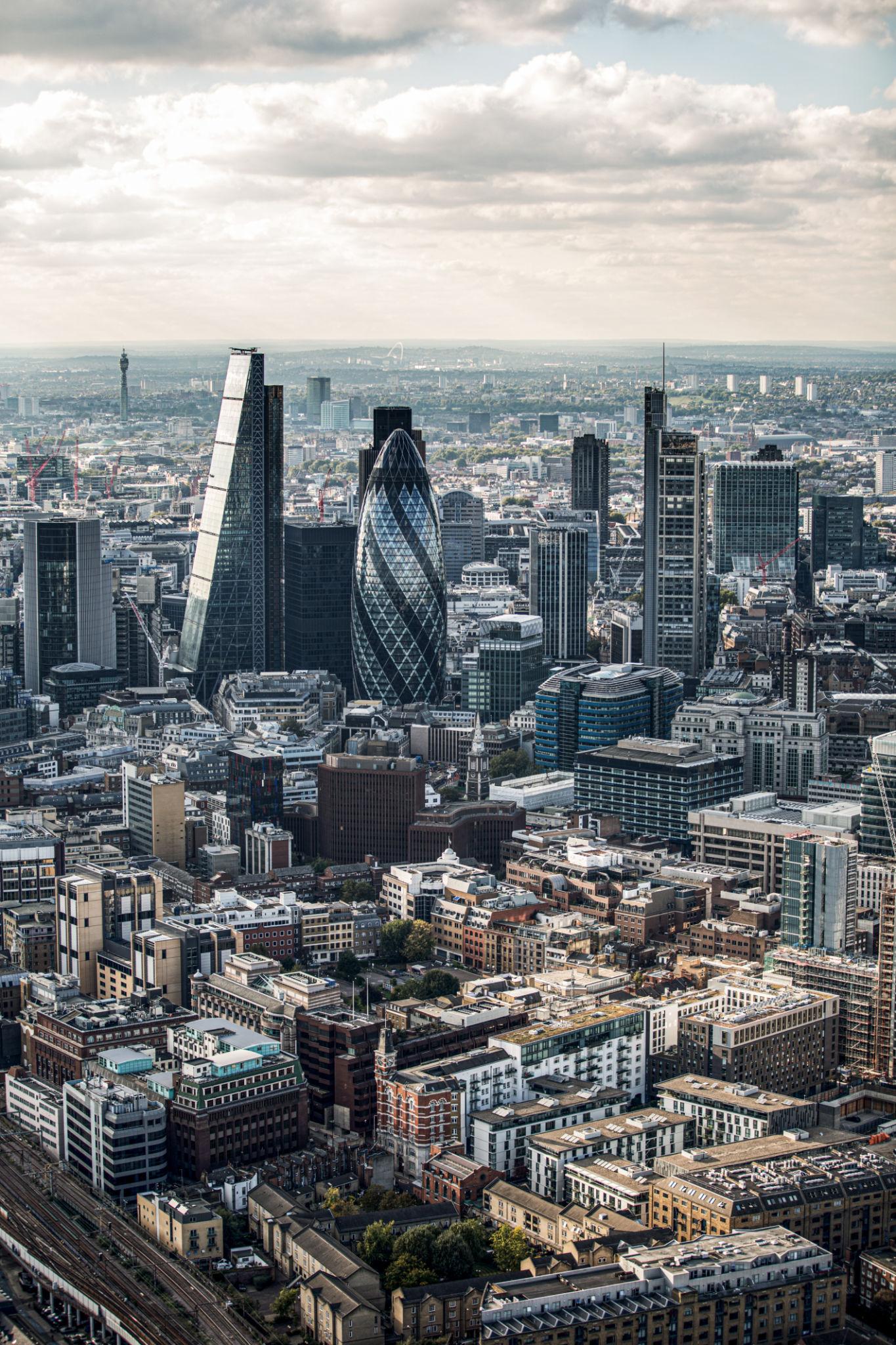 London financial district reflecting concerns over UK trade policy and Brexit economy in 2026