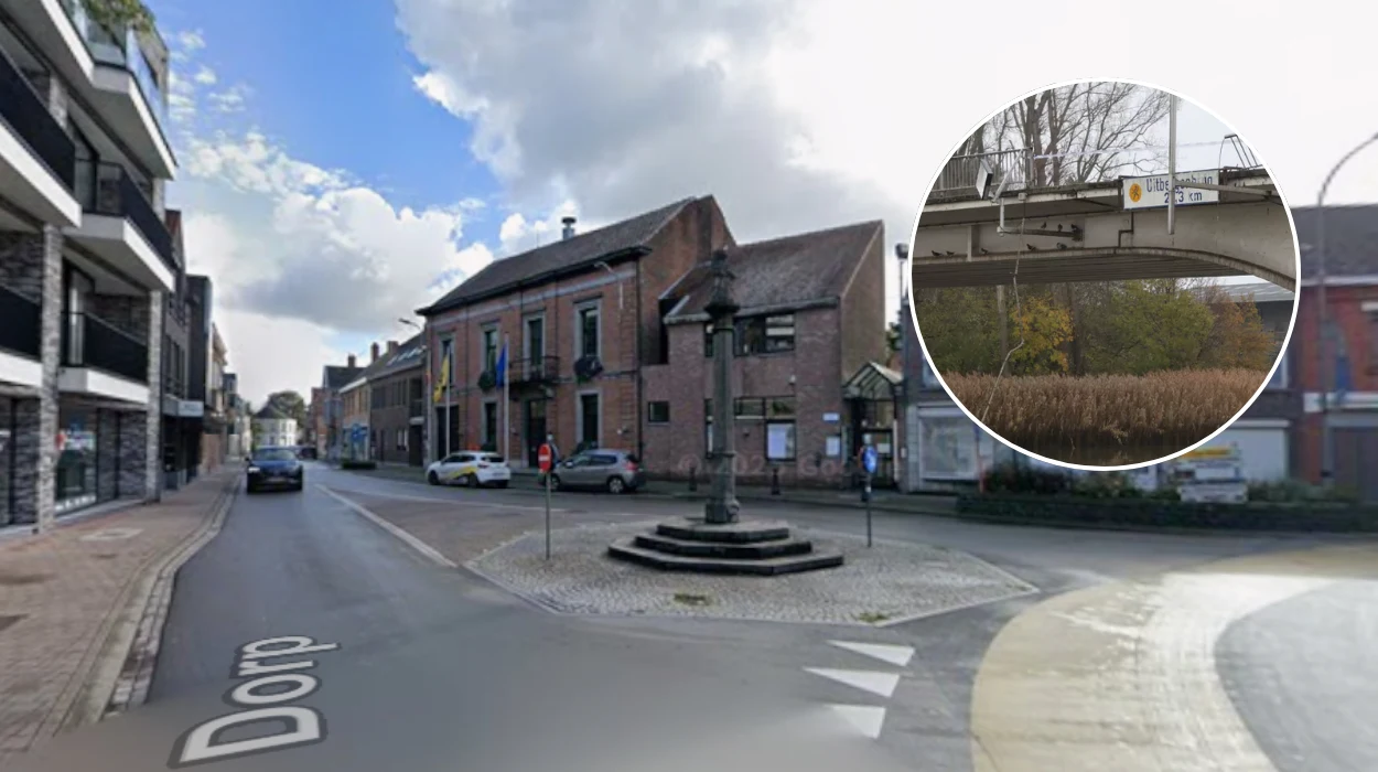 2 men rescue a woman from sinking car on Uitbergen bridge in Berlare