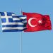 Greece and Republic of Turkey are the two neighboring countries flags
