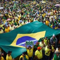 Protest reacts to Brazil judiciary action