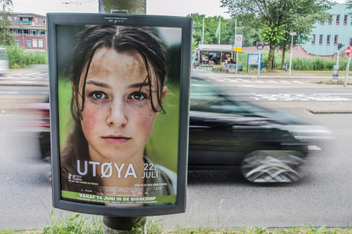 Centercom,Billboard,From,The,Movie,Utoya,At,Amsterdam,The,Netherlands