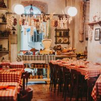 View,Of,A,Small,Local,Restaurant,Or,Trattoria,In,Italy