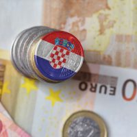 Euro,Coin,With,National,Flag,Of,Croatia,On,The,Euro