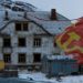 Flag,Of,The,Soviet,Union,,Sickle,And,Hammer,Ruins,,Perestroika