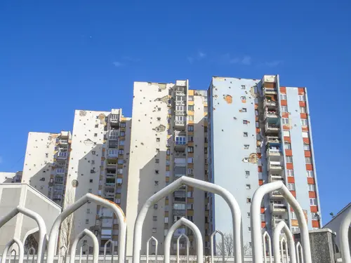 Sarajevo/bosnia,And,Herzegovina,-,February,17,2016:,Sarajevo,Residental,Building