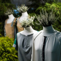 White,Mannequins,,,With,Heather,On,A,Dark,Green,Forest