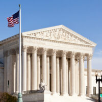 Facade,Of,Us,Supreme,Court,In,Washington,Dc,On,Sunny