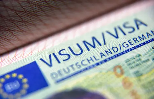 Germany,Visa,Close-up,,Schengen,Visa,For,Tourism,In,Eu,,Document