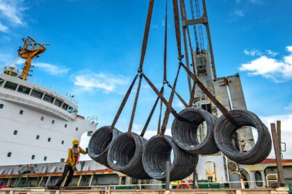 American steel manufacturing facility affected by US steel tariffs 2026