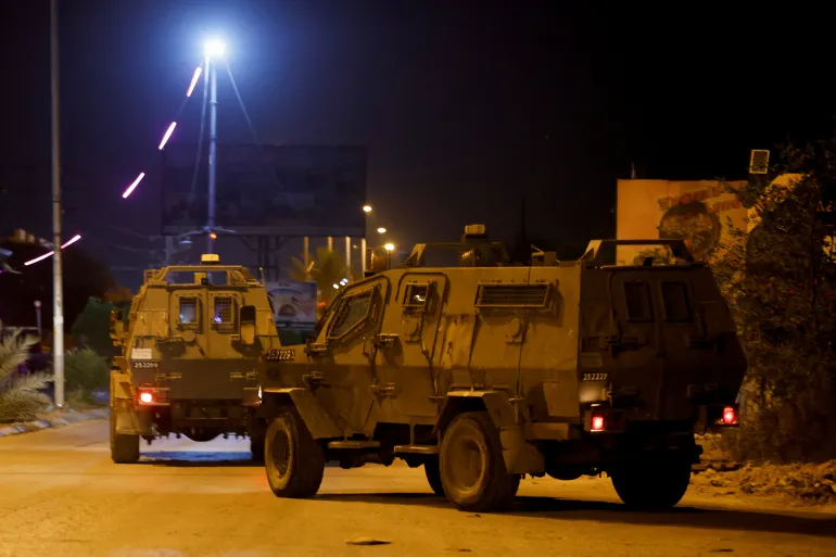 West Bank security raids involve coordinated military movement