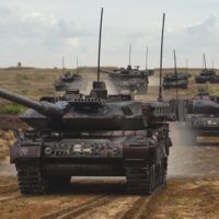 Szczecin,poland-january,2022:german,Main,Battle,Tank,Leopard,2a7.3d,Illustration.