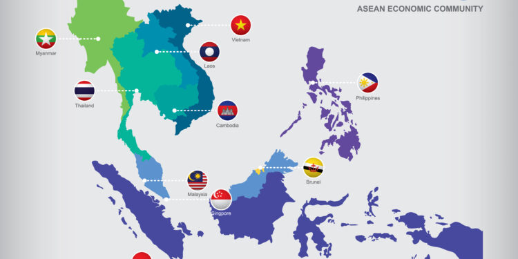AEC Asean Economic Community map