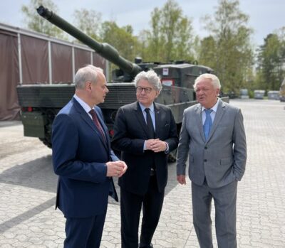 Breton visits Germany to seek support on EU’s development of ammunition