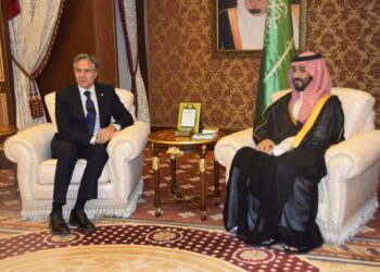 U.S. Secretary of State Antony Blinken visited Saudi Arabia and met with Saudi Crown Prince Mohammed Bin Salman