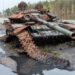 Russian,Battle,Tank,Which,Was,Destroyed,On,The,Roadside,Of
