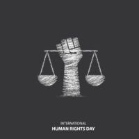 Human,Rights,Day,Sketch,Drawing.,International,Human,Rights,Day,Concept.