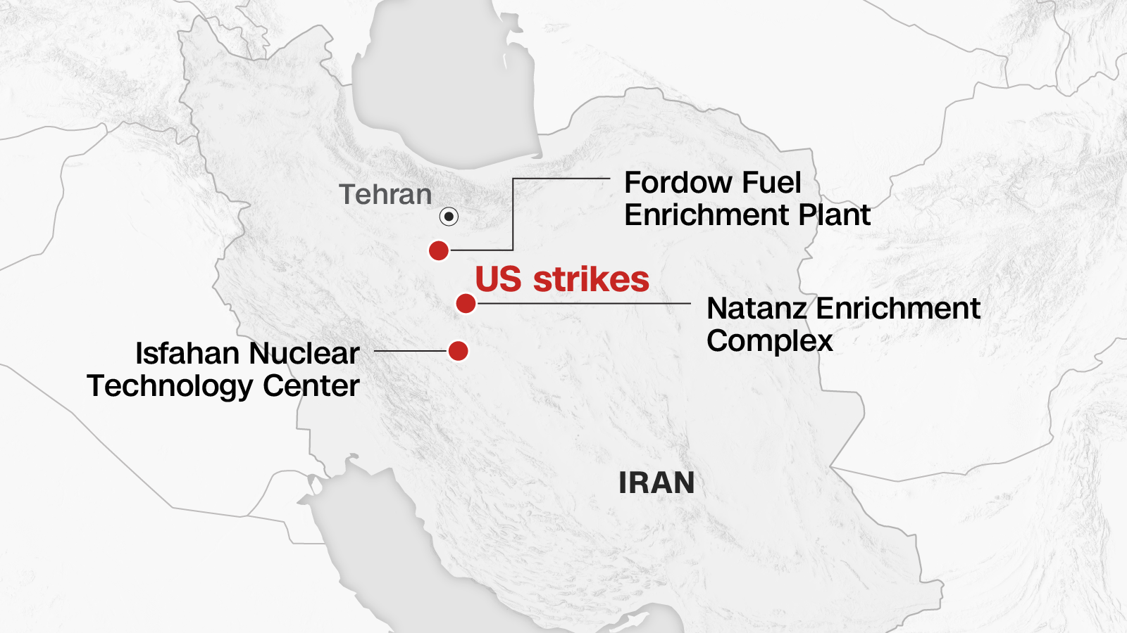 Visualising the Iran war highlighting missile trajectories and military targets