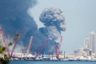 Third fire Abu Dhabi emergency response team in action