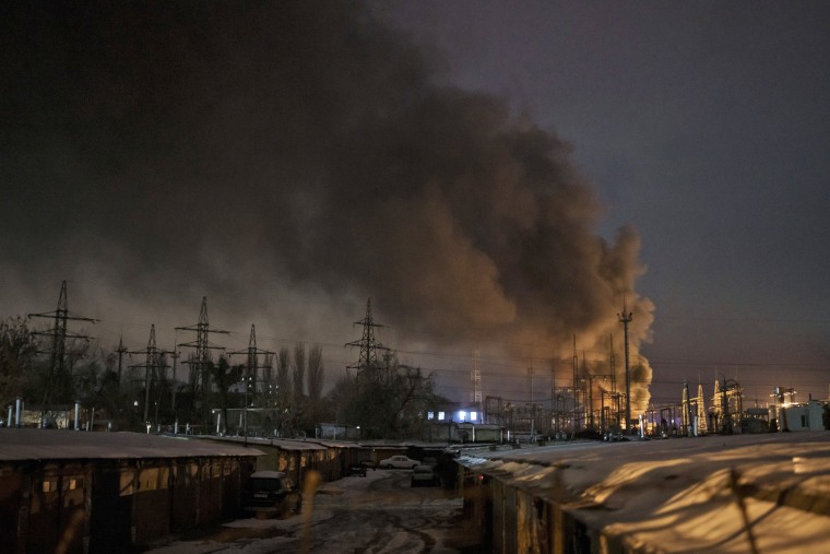 Damage causing Ukraine power outages after Russian strikes