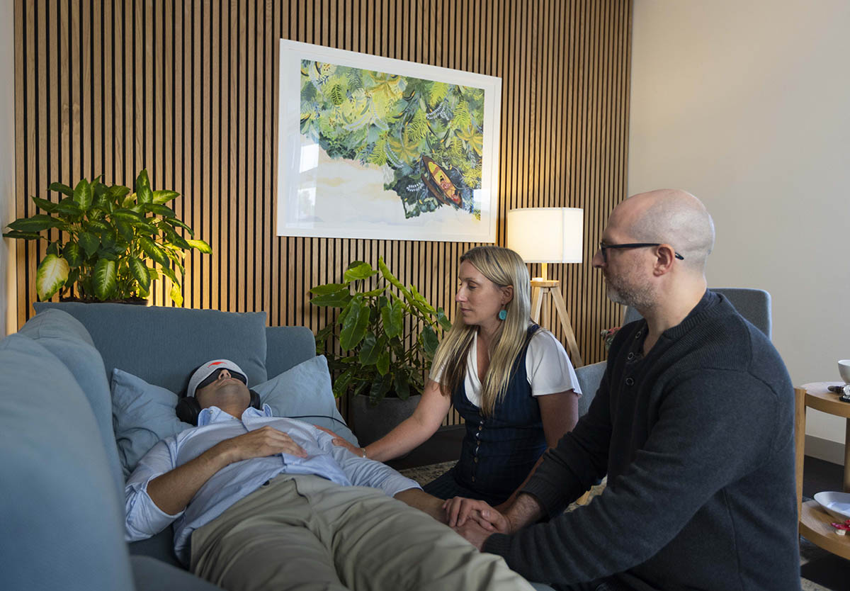 NHS magic mushrooms depression guided therapy setting