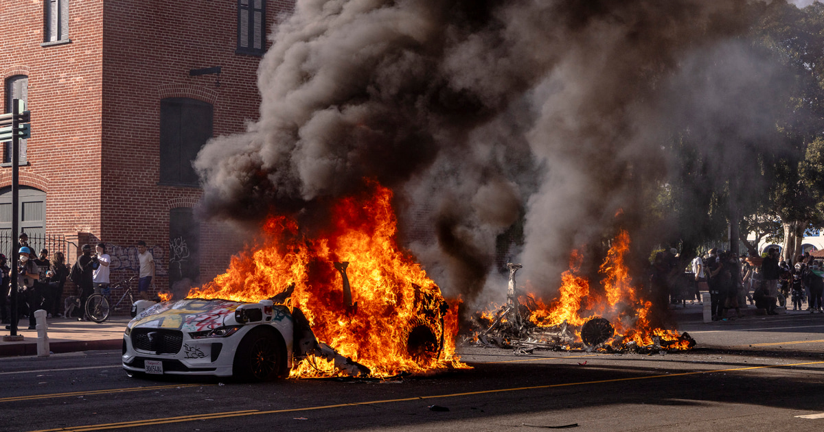 riot police confront crowds amid civil unrest violence