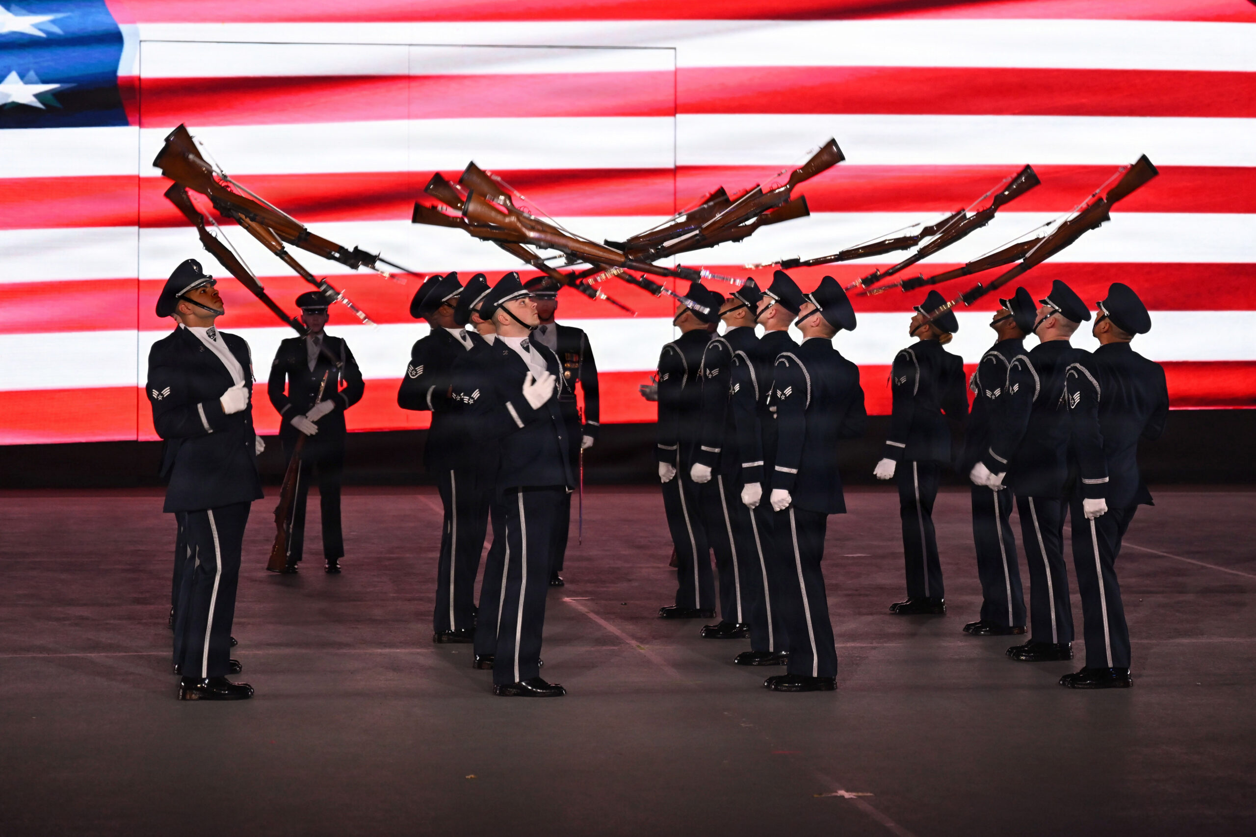 Honor guard at international military tribute