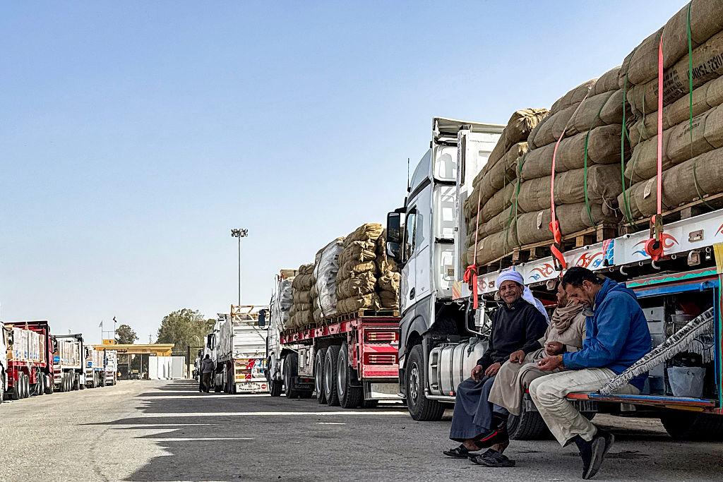 Rafah Crossing Gaza at the Egypt border under heightened security