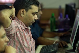 Indian financial market trends reflecting decline in trading income and profits