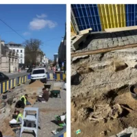 30 medieval skeletons found on Regentschapsstraat Brussels