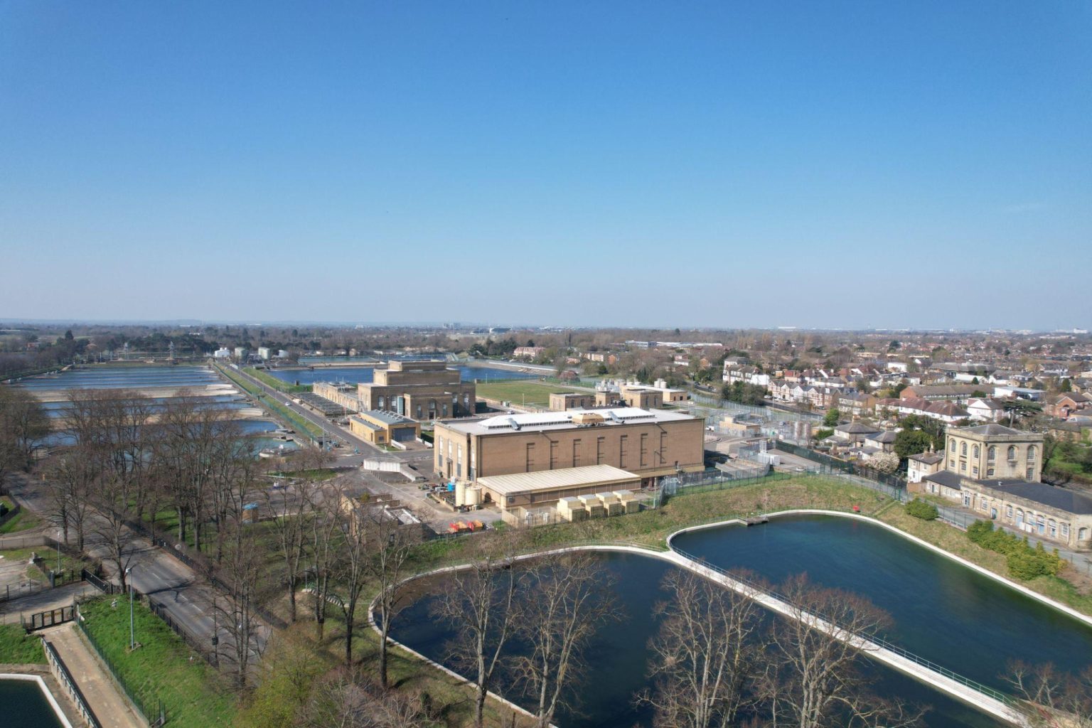 Thames Water treatment facility during financial restructuring