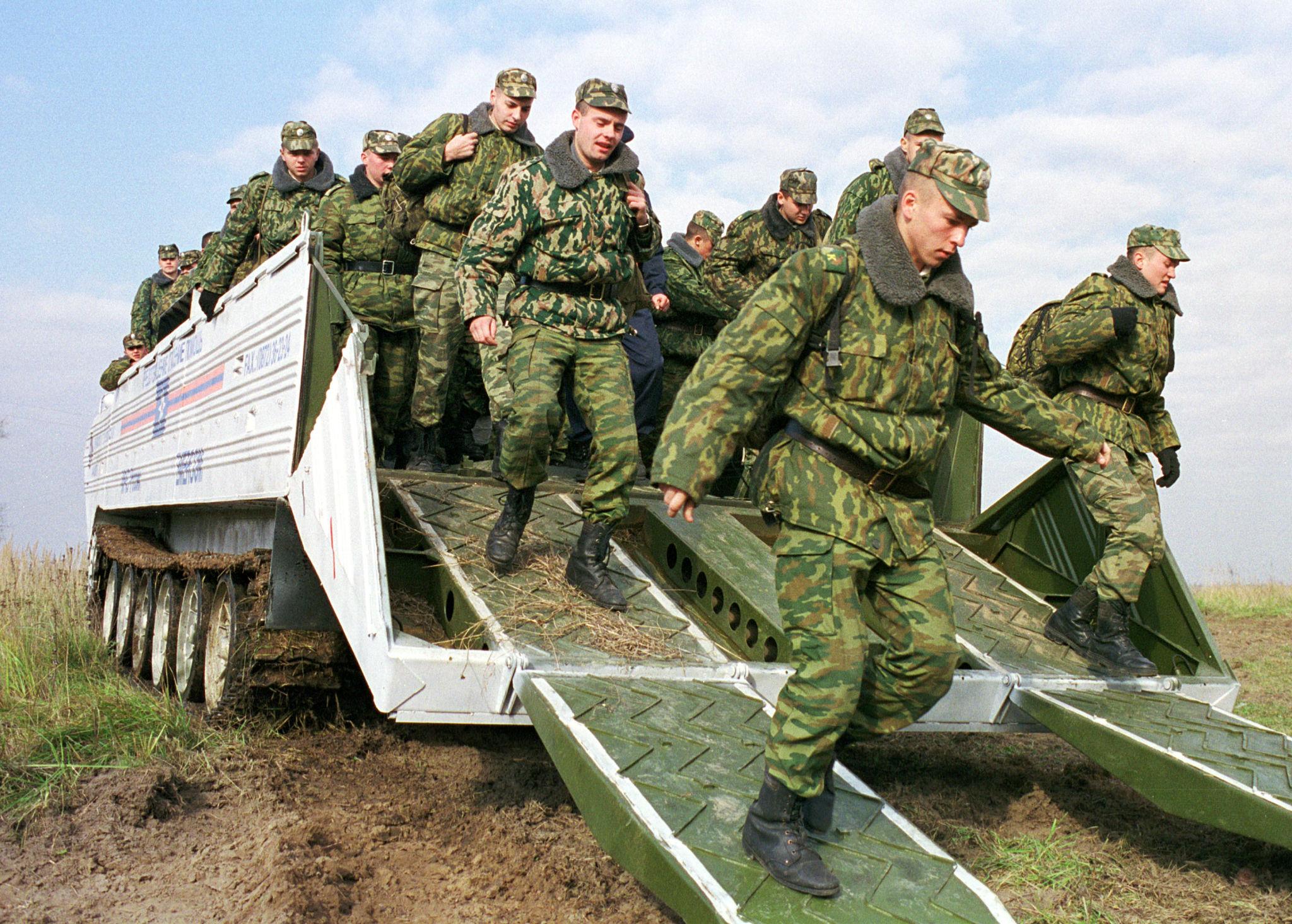 Russia military drill convoy moving through Moscow during 2026 exercise