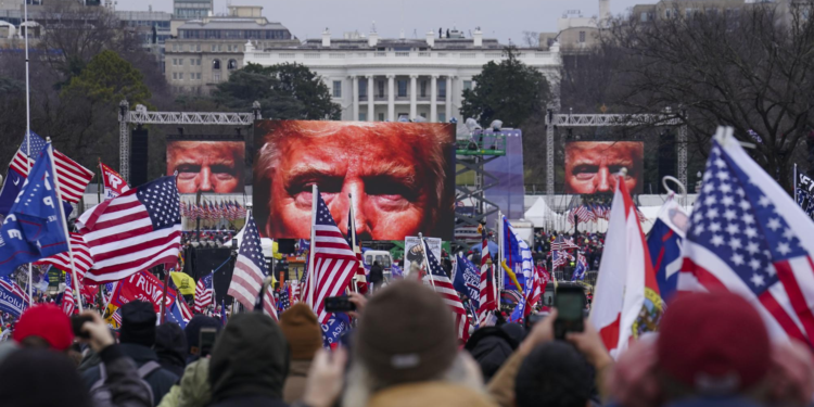 Trump supporters participate in a rally in Washington, January 6, 2021. /AP